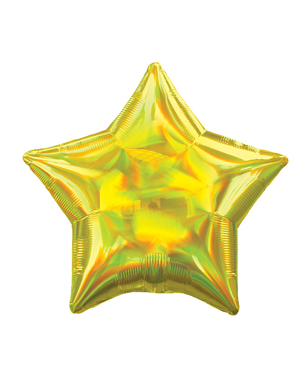 Gul (Holografisk & Iriserende)